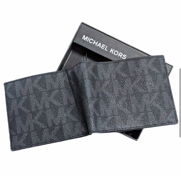 New Michael Kors Jet Set Leather Billfold Slim Mens - Picture 5 of 12